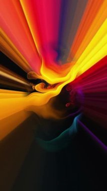 Çok Renkli Girdap Dalgaları ve Işıklar dikey video ile Soyut Hareket Arkaplanı