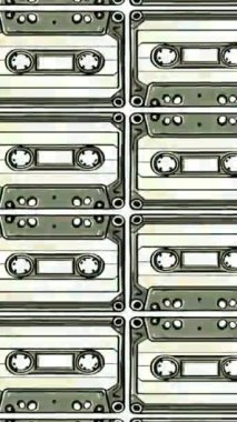 Retro Vintage Ses Kasedi Dikey Video