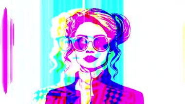 Kadınların Pop Art animasyonu
