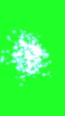 Yeşil Ekranda Parlayan Sparks dikey videosu