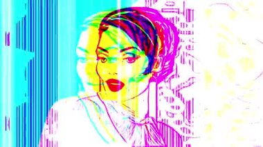 Kadınların Pop Art animasyonu