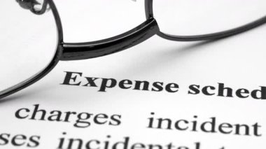 Gider çizelgesi doli çekimi