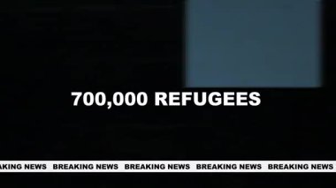 Flaş Haber: 700.000 Mülteci Ekran Arkaplanında Gösterildi