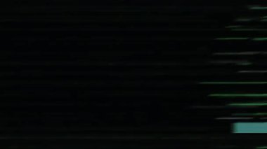 Gerçek Glitch Statik TV Gürültüsü Geçişi