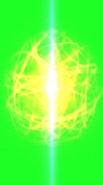 Yeşil ekran dikey videoda Aura Çakraları ve İyileştirme Enerjisi