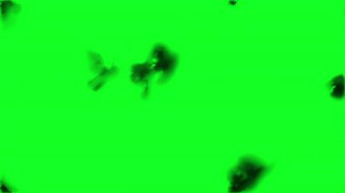 Yeşil Ekran Üzerinde Yanma Efekti
