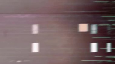 Gerçek Glitch Statik TV Gürültüsü Geçişi