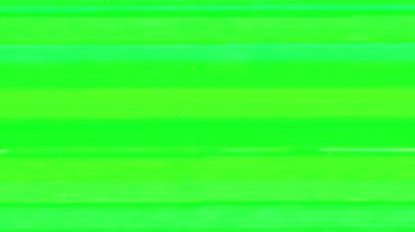 Yeşil Ekranda Gerçek Arıza Statik TV Gürültüsü