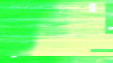 Yeşil Ekranda Gerçek Arıza Statik TV Gürültüsü