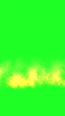 Yeşil Ekran Arkaplanındaki Ateş Alevleri dikey videosu