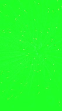 Yeşil ekran dikey videosunda havai fişekler