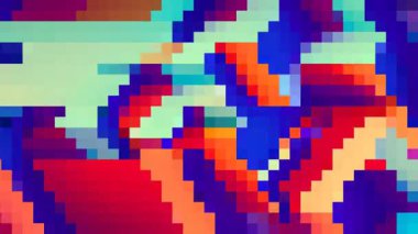 Renkli Renkli Piksel Sanat Arkaplanı