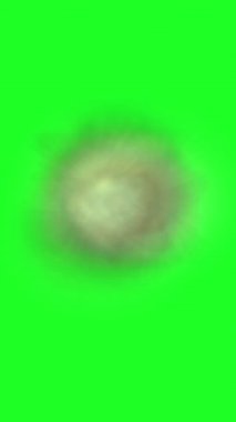 Yeşil ekran dikey video üzerinde koyu duman