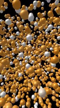 Siyah Arkaplan dikey videosunda Bitcoin Sembolü Çözüldü