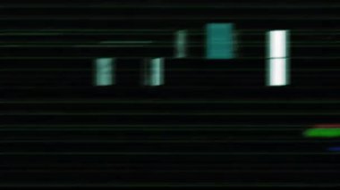 Gerçek Glitch Statik TV Gürültüsü Geçişi