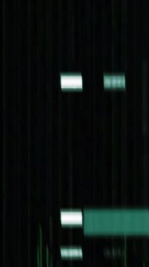 Gerçek Glitch Statik TV Gürültüsü Dikey Geçiş videosu
