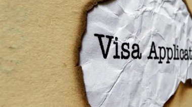 Yanmış Kağıt Arkaplanı Sözcük Vize Uygulamasını Vurguluyor