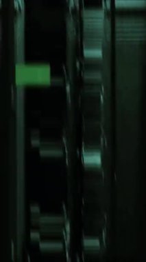 Gerçek Glitch Statik TV Gürültüsü Dikey Geçiş videosu