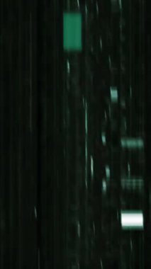 Gerçek Glitch Statik TV Gürültüsü Dikey Geçiş videosu