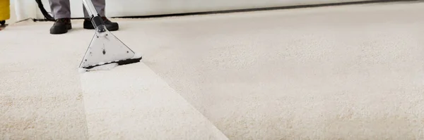 Professionelle Teppichreinigung Schmutziger Teppich Staubsauger — Stockfoto