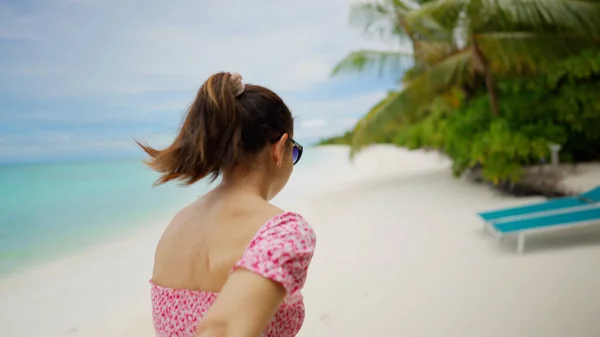 Fun Beach Summer Travel Paarweises Entspannen — Stockfoto