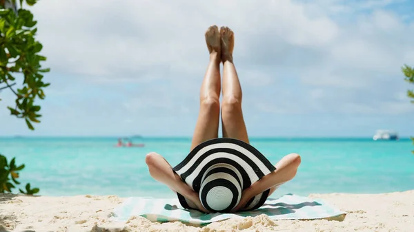 热带海滩旅游 自然假期生活方式放松 — 图库照片