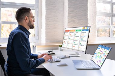 Ofiste Dijital Takvim Programı. Scrum Cep Telefonu Uygulaması
