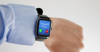 Stranger Fake Anonymous Mobile Call. Incoming Phone Call