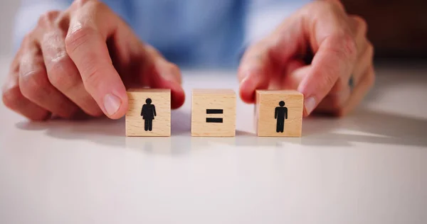 Gendergelijkheid Pariteitsrecht Gelijke Beloning — Stockfoto