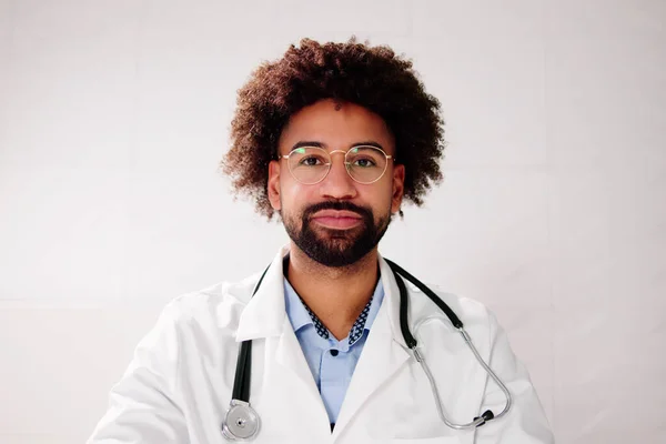 Muslim Man Physician Doctor Video Conference Call