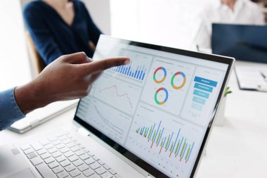 Financial Advisor Group Meeting Examining KPI Analytics