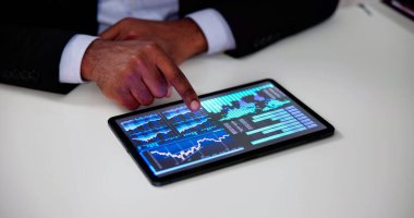 Yatırımcı KPI Analitik Grafiği. Verileri Elle İşaretleme