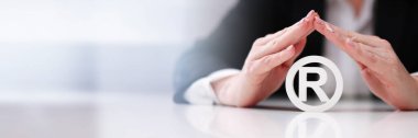 Telif Hakları Sembol Koruma İşareti. Ticari Marka ve Logo Kaydet