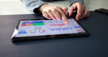 Yatırımcı KPI Analitik Grafiği. Verileri Elle İşaretleme