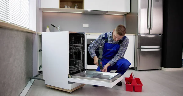 Dishwasher Appliance Repair Service. Household Maintenance Repairman