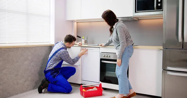 Dishwasher Machine Appliance Repair Household Handyman Service — Stock Photo, Image