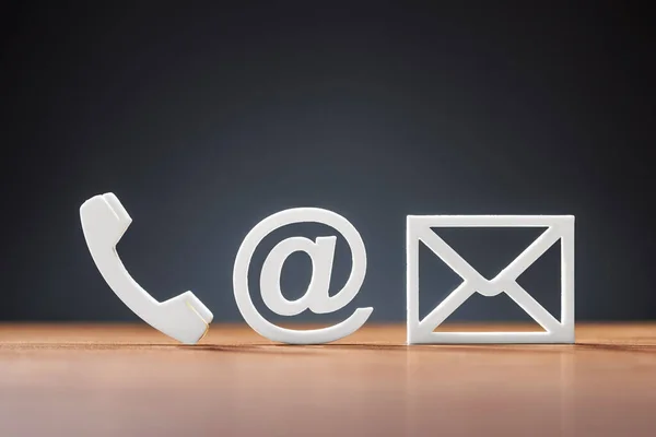 Kontaktujte Nás Office Inbox Email Concept Ikony — Stock fotografie