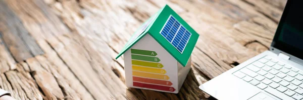 Házi Energiaellenőrzés Hatékony Fogyasztási Számla Gazdaság — Stock Fotó