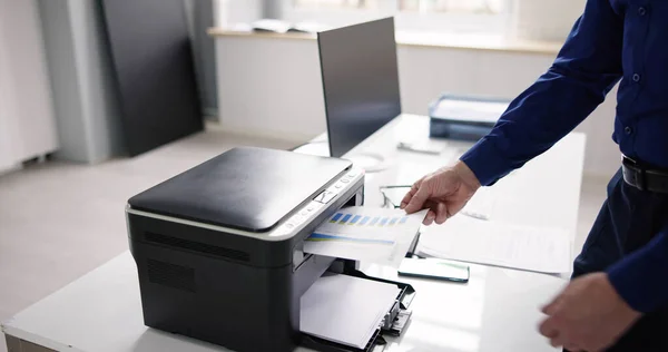 Корпоративний Офіс Printer Photocopy Machine Копієр Лазера — стокове фото