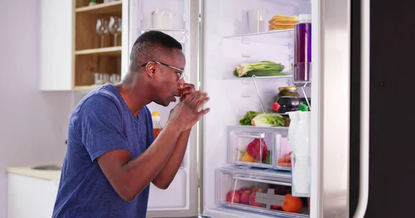 Σάπιο Φαγητό Κακή Μυρωδιά Βρωμιά Στο Ψυγείο Ψυγείο — Φωτογραφία Αρχείου