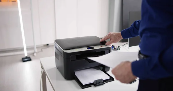 Корпоративний Офіс Printer Photocopy Machine Копієр Лазера — стокове фото