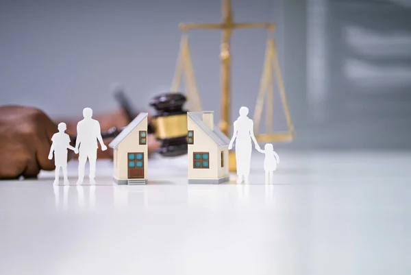 Close Mallet Showing Separation Family House Desk — Stock Photo, Image