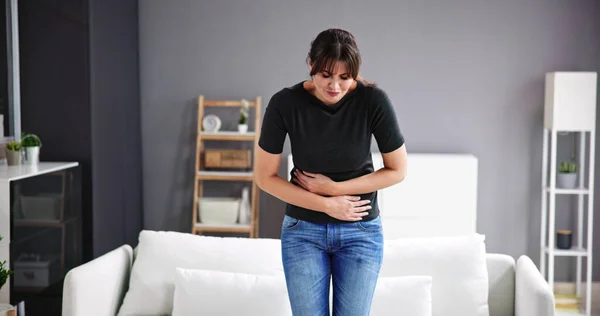 Women Stomach Ache Diarrhea Pms Pain — Stockfoto