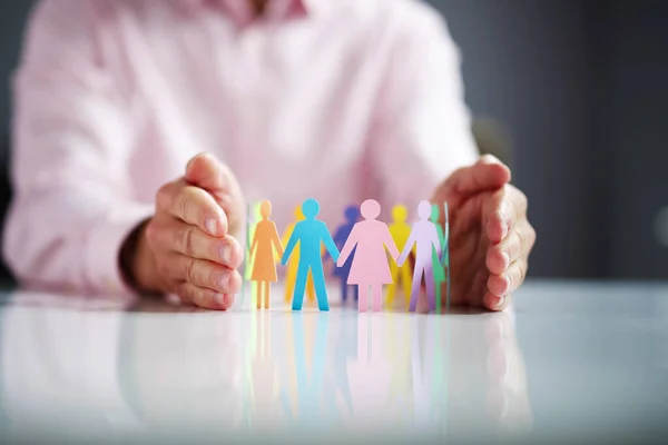 Diversità Inclusione Sul Luogo Lavoro Leadership Assicurazione Lgbt — Foto Stock