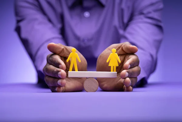 Ισότιμη Ισορροπία Των Φύλων Ισότητα Αμοιβών Εργασίας — Φωτογραφία Αρχείου