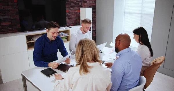 Business Team Office Meeting Corporate Project — Stock Photo, Image