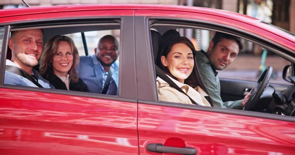 Fahrgemeinschaften Afrikaner Nutzen Carsharing — Stockfoto