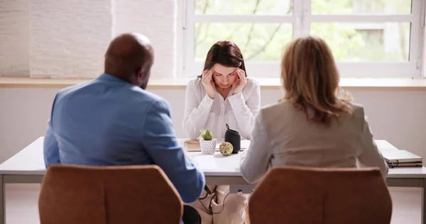 Disciplinary Meeting Interview Fail Office — Stock Photo, Image