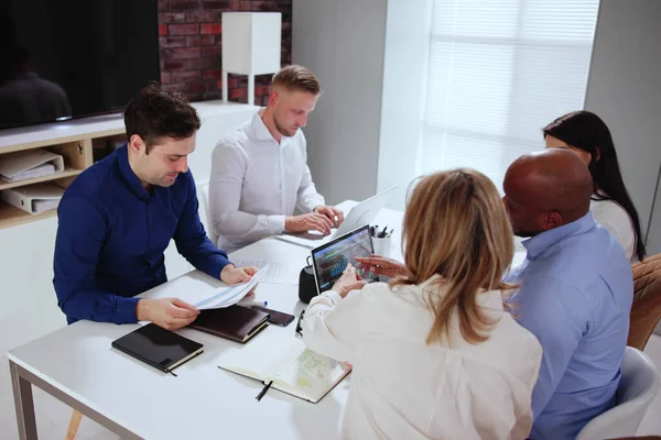 Business Team Office Meeting Corporate Project — Stock Photo, Image