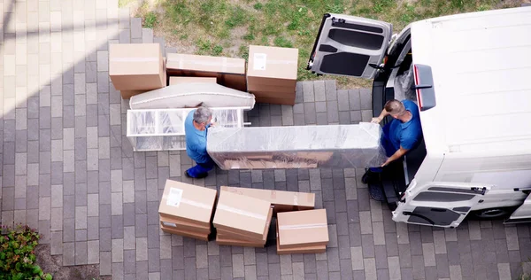 House Move Van Furniture Removal Delivery — Stock Photo, Image